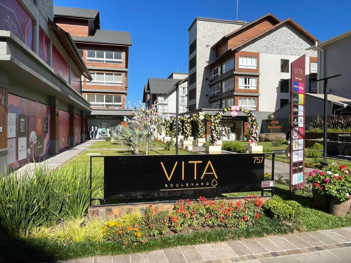 Loft Novo Aconchegante A 500M Da Rua Coberta Apartamento Gramado Exterior foto