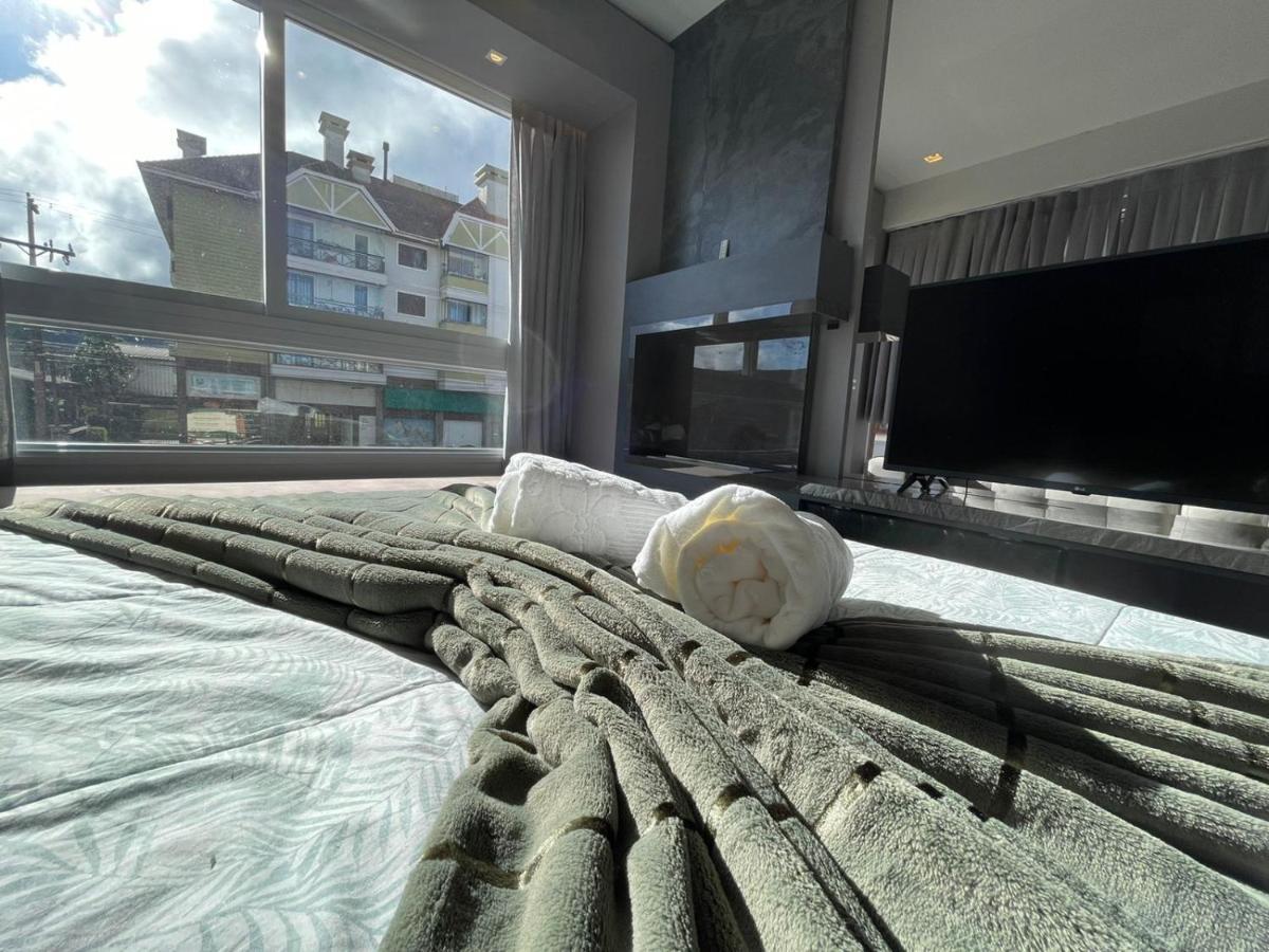 Loft Novo Aconchegante A 500M Da Rua Coberta Apartamento Gramado Exterior foto